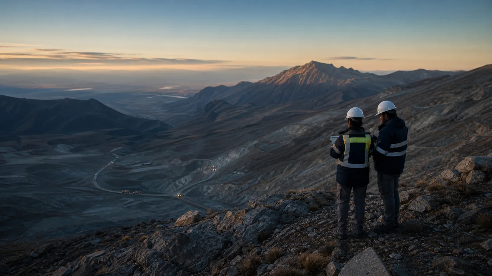 Horizonte montañoso andino observado por profesionales del sector